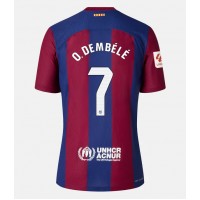 Barcelona Ousmane Dembele #7 Fußballbekleidung Heimtrikot Damen 2023-24 Kurzarm